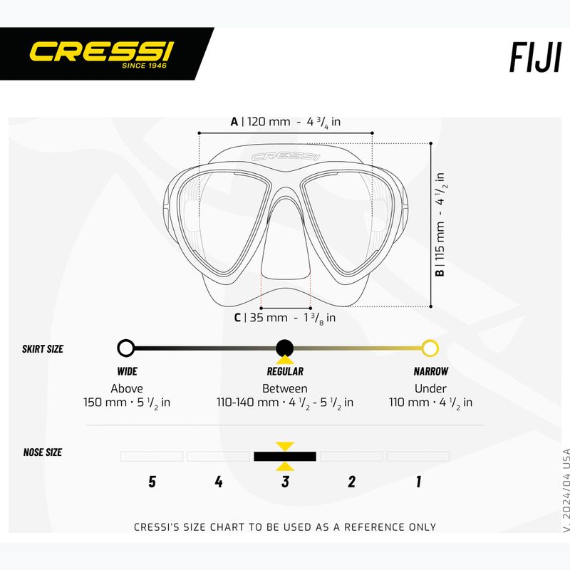 Maska do nurkowania Cressi Fiji black/blue 6
