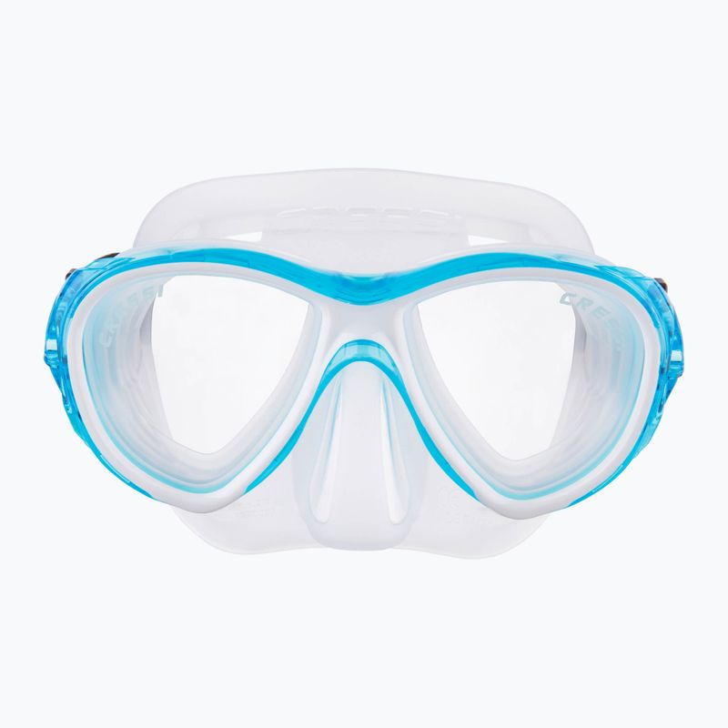 Maska do nurkowania Cressi Samoa clear/aquamarine 2