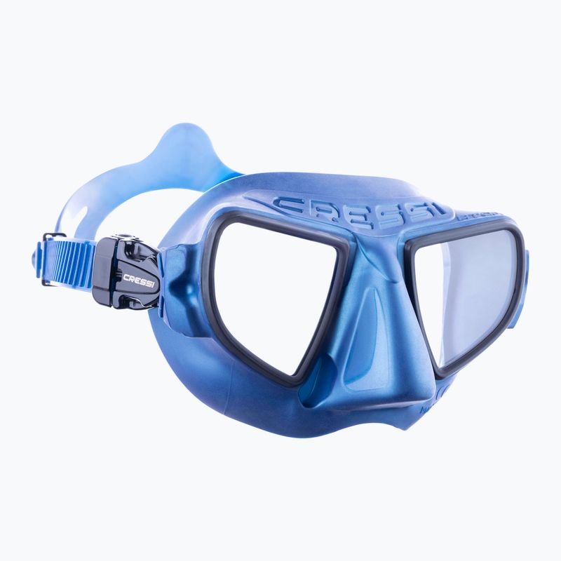 Maska do nurkowania Cressi Atom blue metal/black