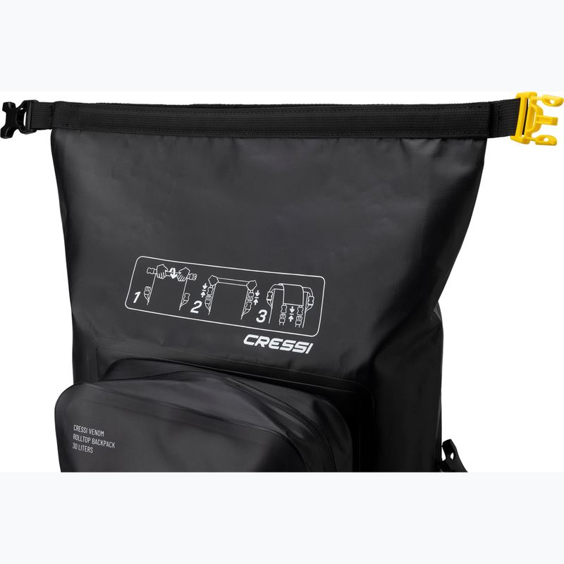 Plecak Cressi Venom Dry Bag 30 l black/yellow 6