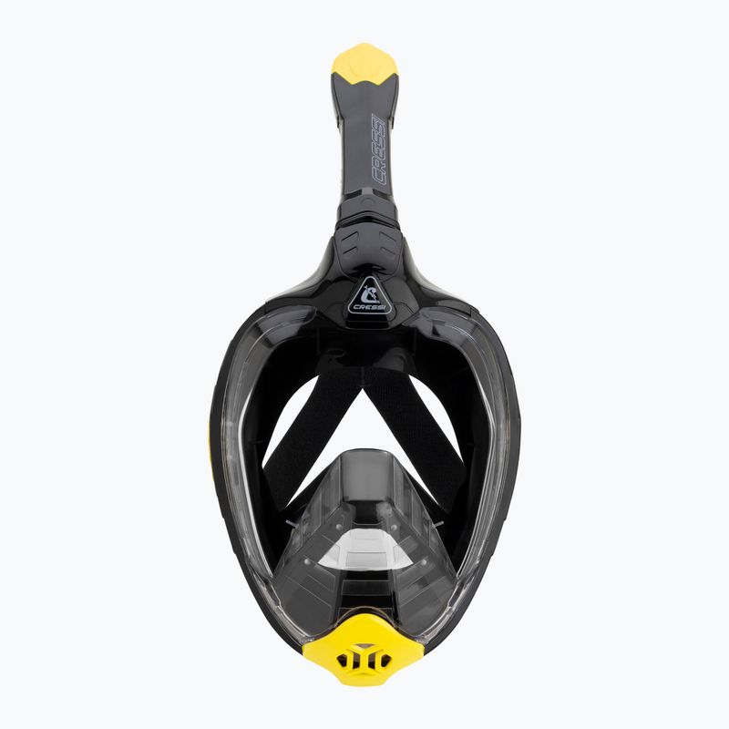 Maska pełnotwarzowa do snorkelingu Cressi Bali Full Face black/yellow 2