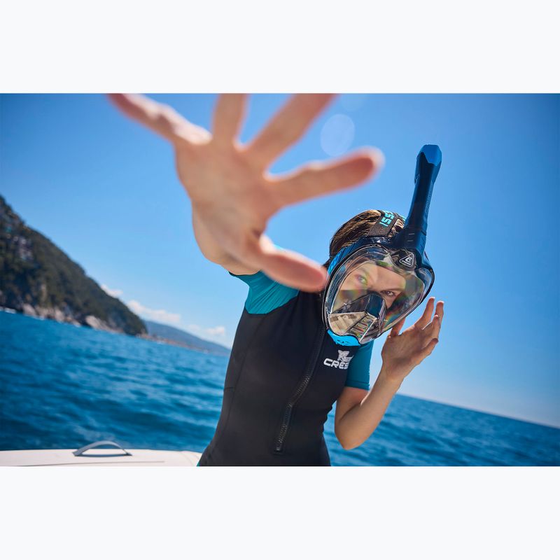 Maska pełnotwarzowa do snorkelingu Cressi Bali Full Face black/blue 10