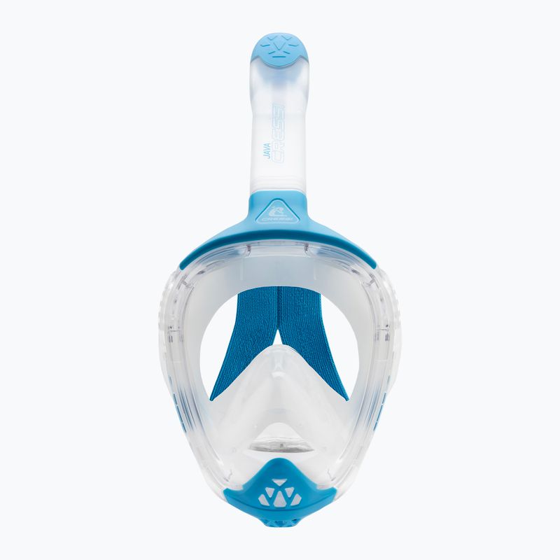 Maska pełnotwarzowa do snorkelingu Cressi Java Full Face clear/blue 3