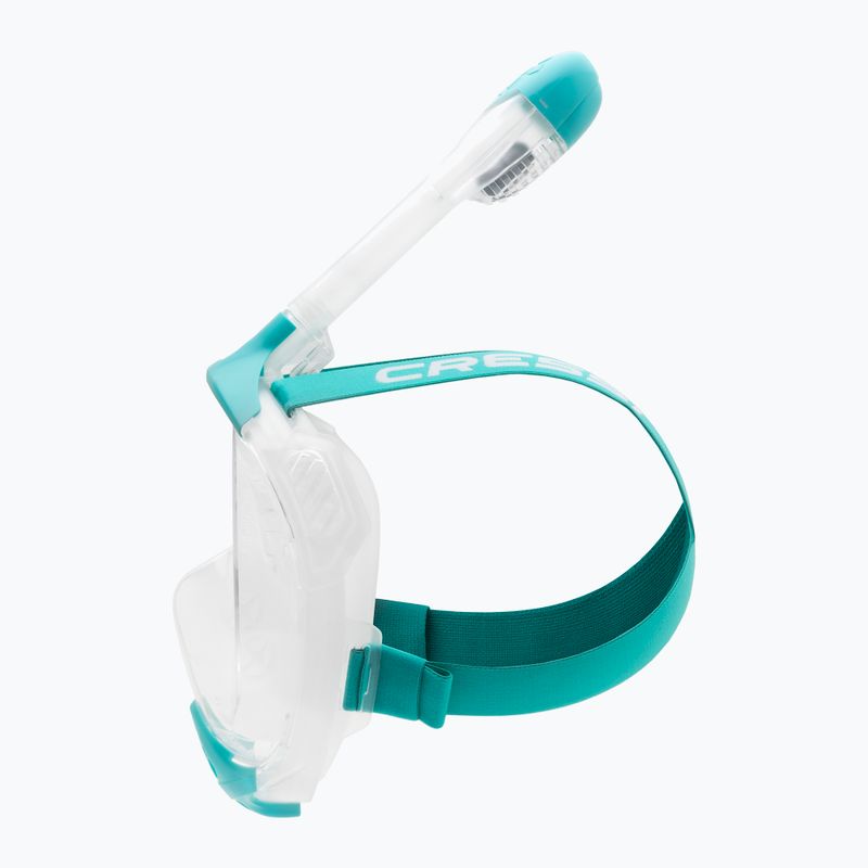 Maska pełnotwarzowa do snorkelingu Cressi Java Full Face clear/aquamarine 5