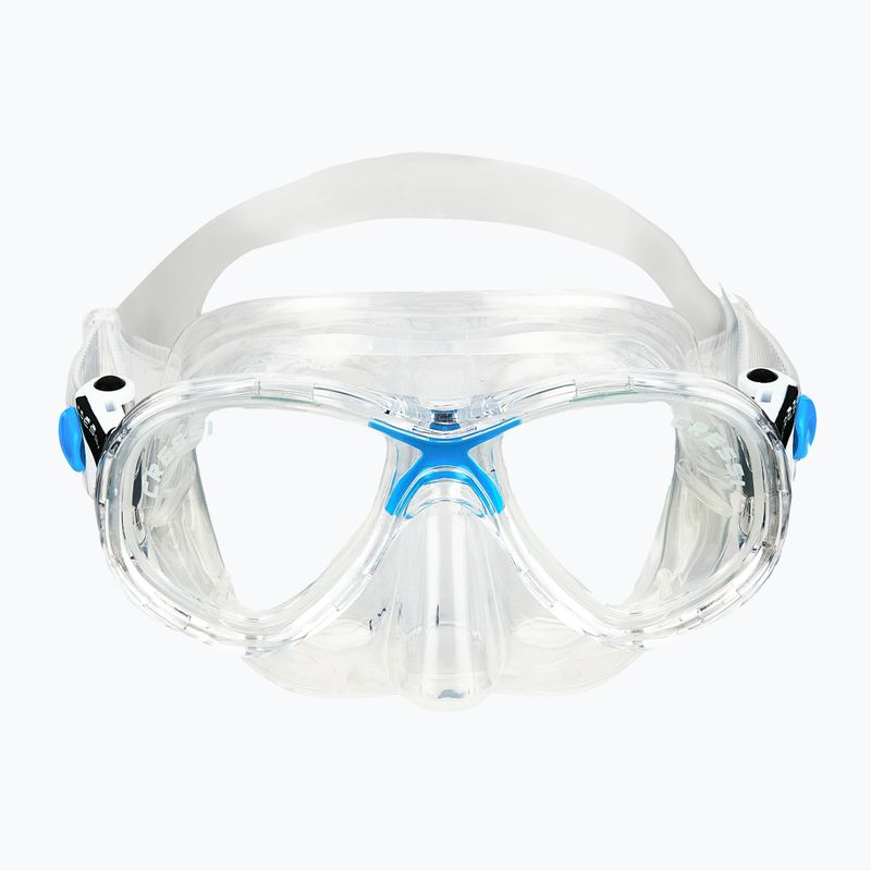 Zestaw do nurkowania Cressi Marea + Seal Dry Jr clear/azure 4