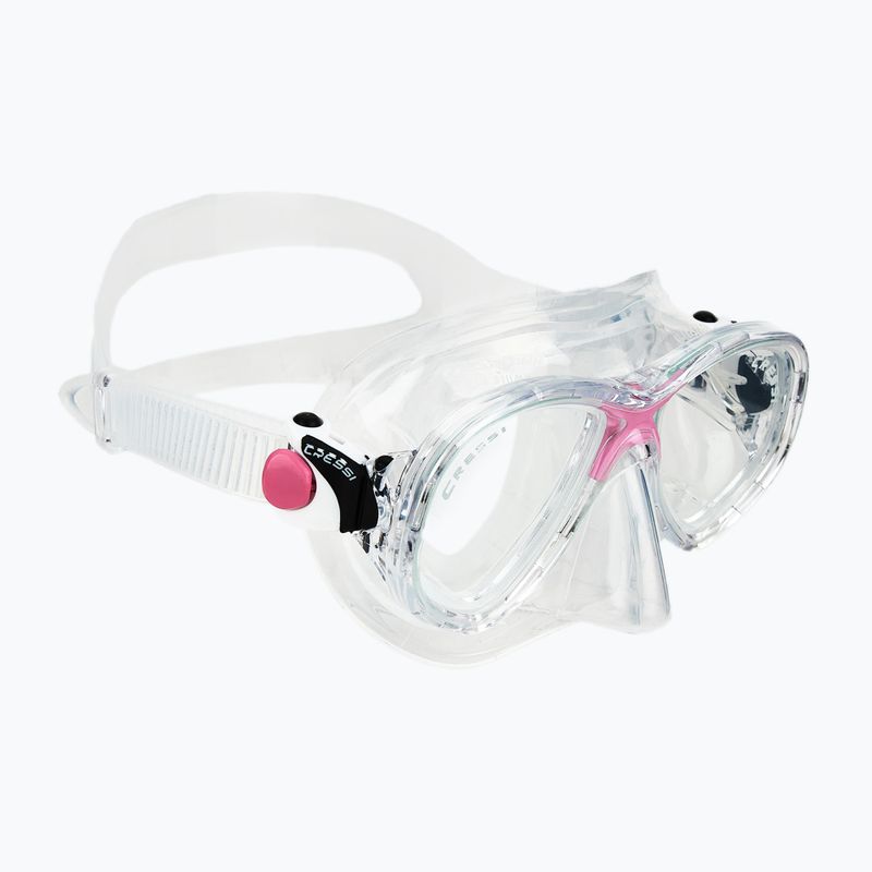 Zestaw do nurkowania Cressi Marea + Seal Dry Jr clear/pink 2