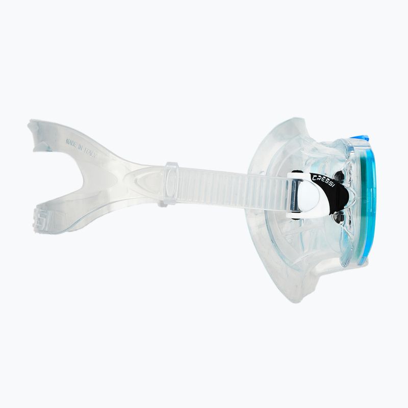 Zestaw do nurkowania Cressi Estrella + Seal Dry clear/aquamarine 5