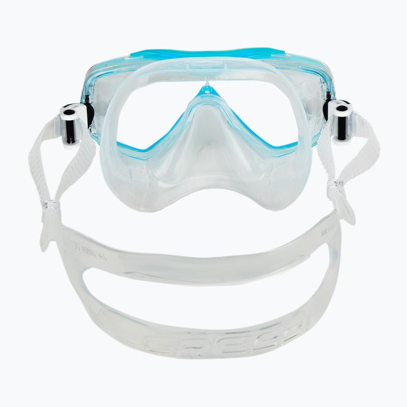 Zestaw do nurkowania Cressi Estrella + Seal Dry clear/aquamarine 6