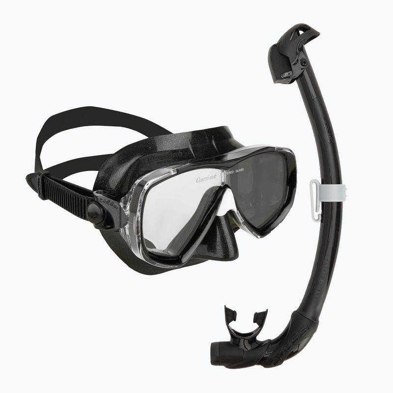 Zestaw do nurkowania Cressi Estrella + Seal Dry black/black