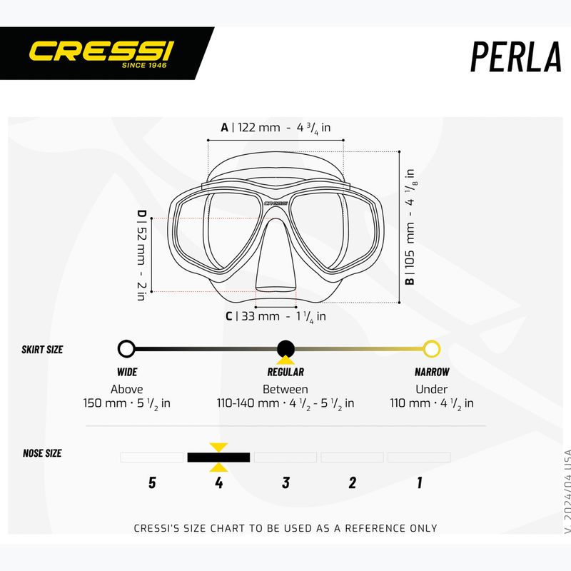 Maska do nurkowania Cressi Perla black/blue 5