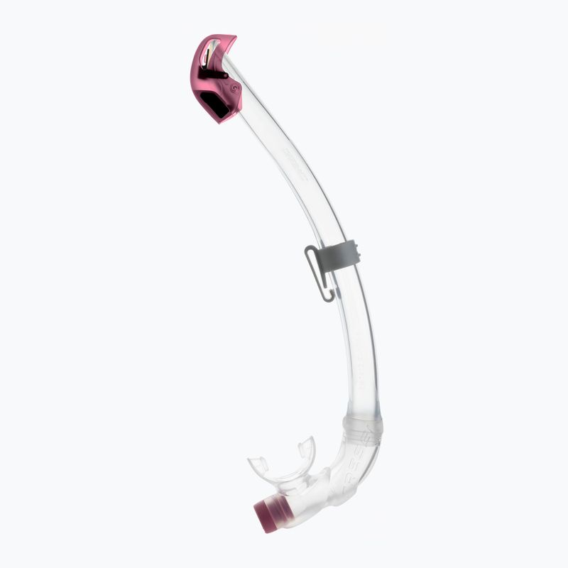 Fajka do nurkowania dziecięca Cressi Seal Dry clear/pink