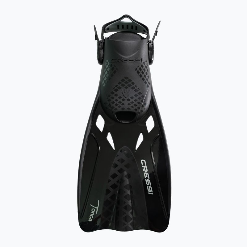 Zestaw do nurkowania Cressi Baron + Tonga black/black/black 3