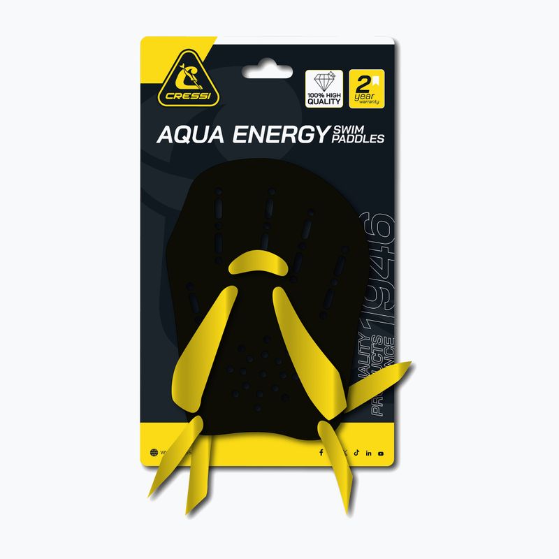 Wiosełka do pływania Cressi Aqua Energy black/yellow 3