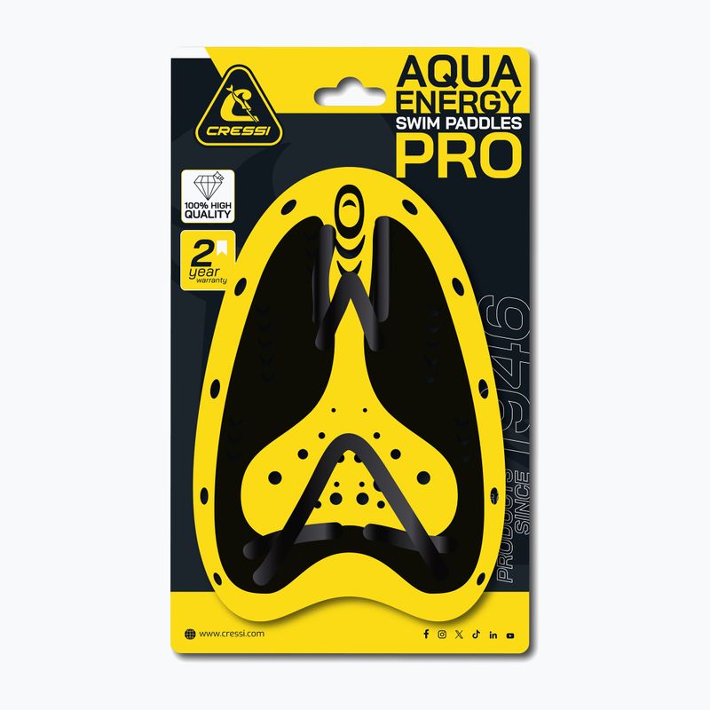 Wiosełka do pływania Cressi Aqua Energy Pro black/yellow 3