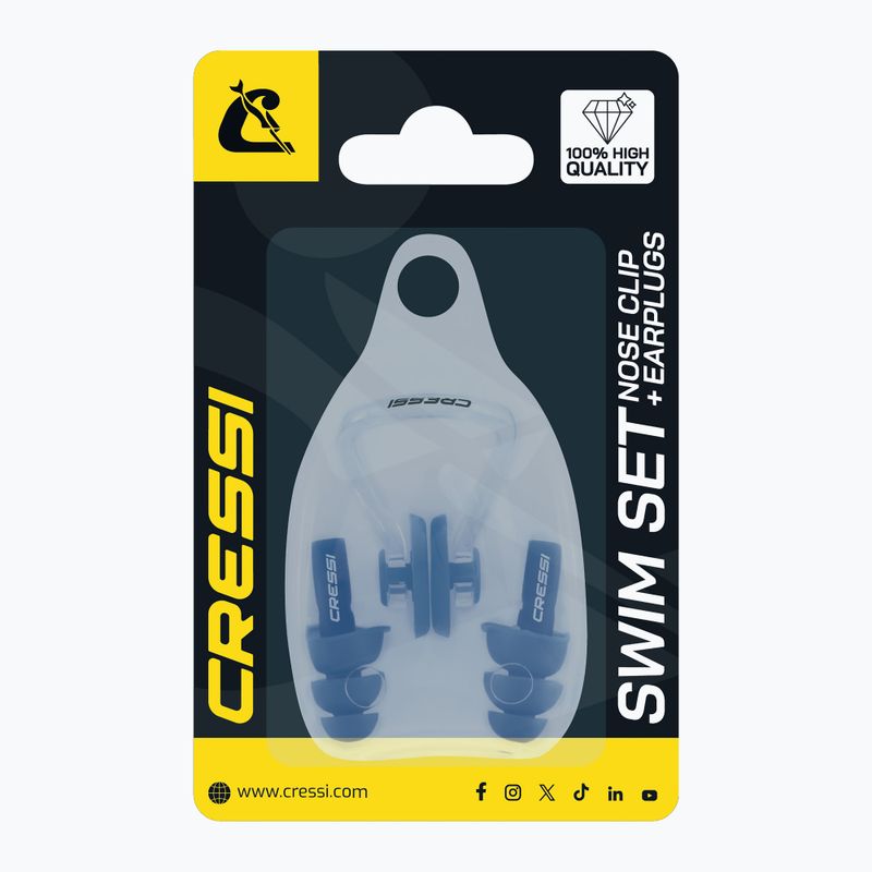 Zestaw zacisk + zatyczki Cressi Aqua Kit Ear Plugs + Nose Clip black 4