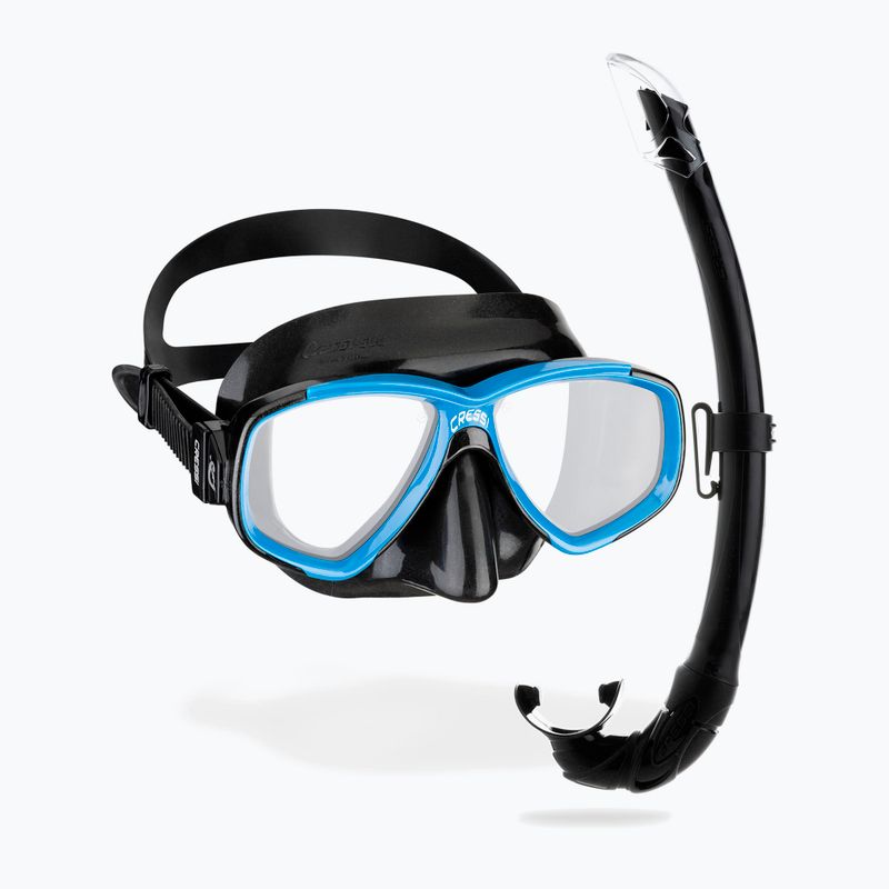 Zestaw do nurkowania Cressi Perla + Mexico black/blue 9
