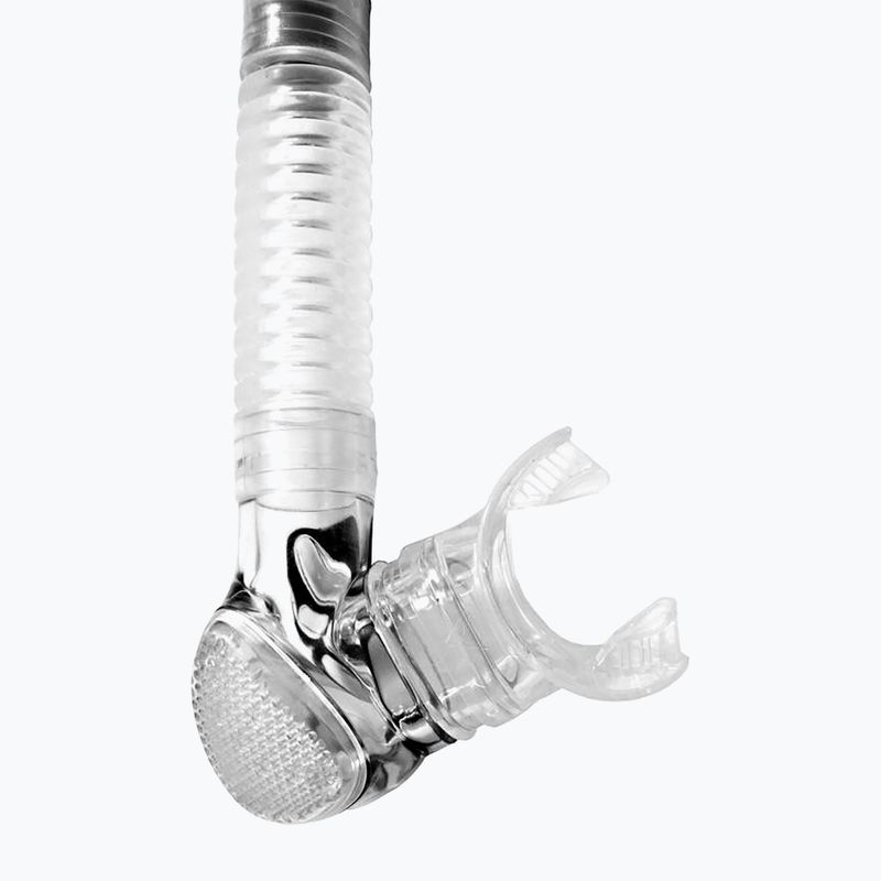 Fajka do nurkowania Cressi Alpha Ultra Dry clear/black/white 3