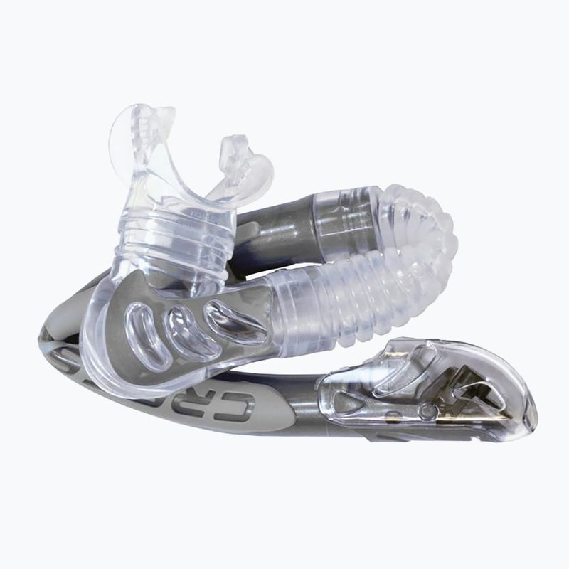 Fajka do nurkowania Cressi Alpha Ultra Dry clear/black/white 6