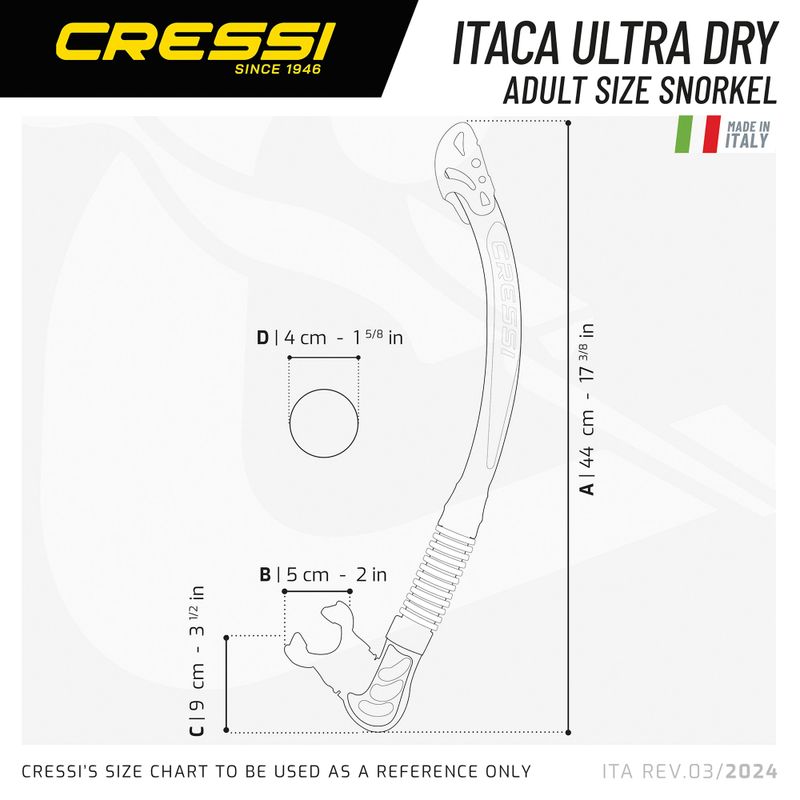 Fajka do nurkowania Cressi Alpha Ultra Dry clear/black/white 7