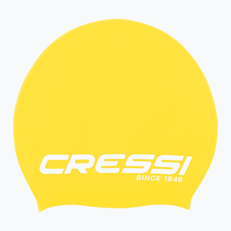 Czepek pływacki Cressi Loira Long Hair yellow/white