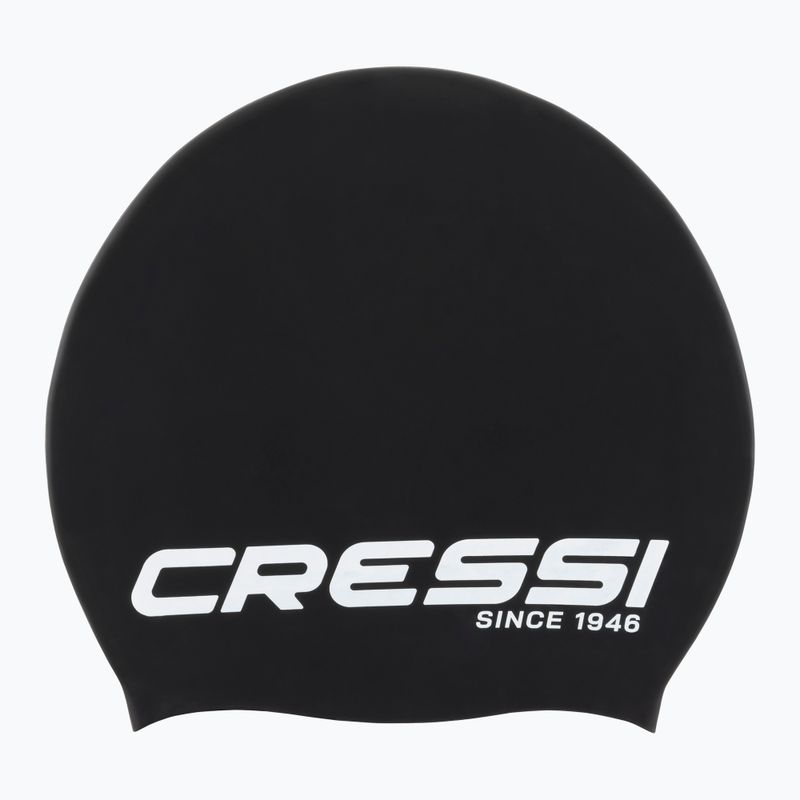 Czepek pływacki Cressi Loira Long Hair black/white