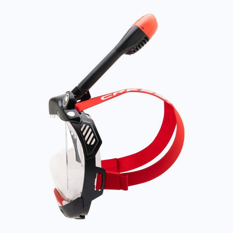 Maska pełnotwarzowa do snorkelingu dziecięca Cressi Kiddy Full Face Jr black/clear/red 4