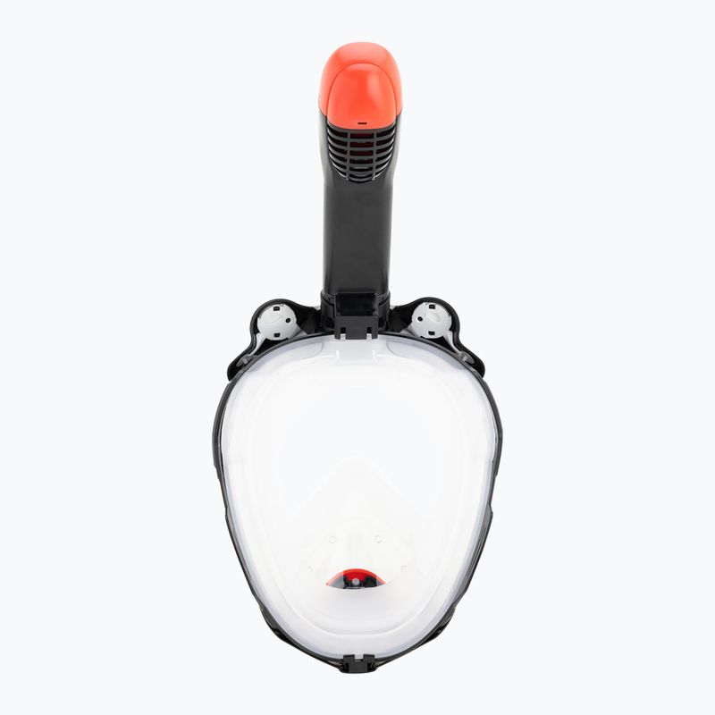 Maska pełnotwarzowa do snorkelingu dziecięca Cressi Kiddy Full Face Jr black/clear/red 6