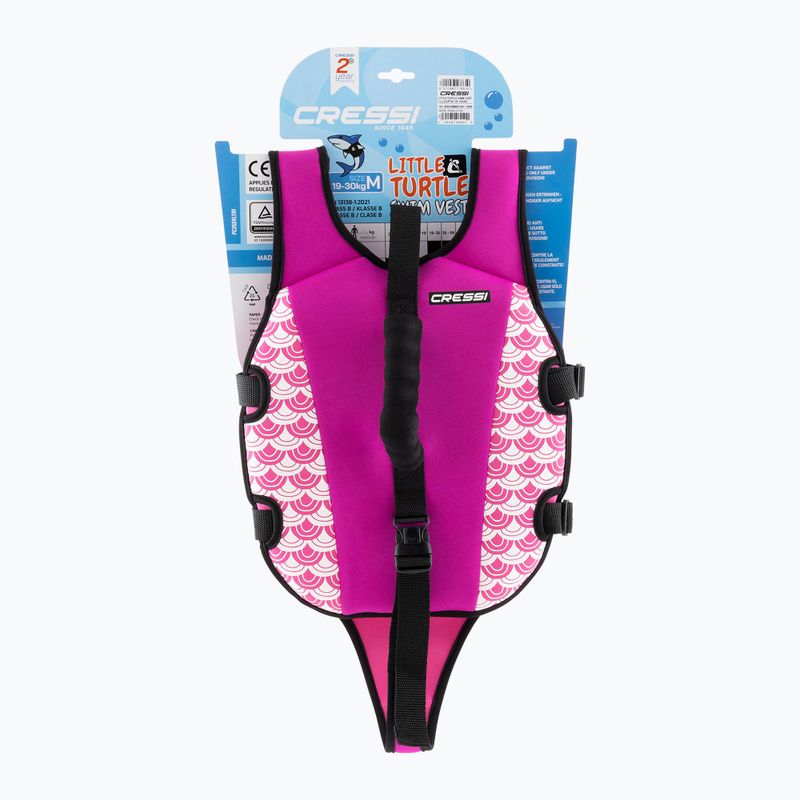 Kamizelka do pływania dziecięca Cressi Little Turtle lilac/pink 5