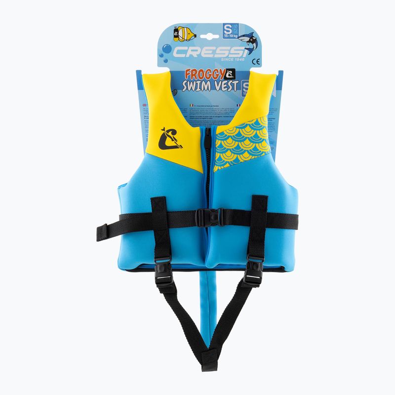 Kamizelka do pływania dziecięca Cressi Froggy azure/yellow 5