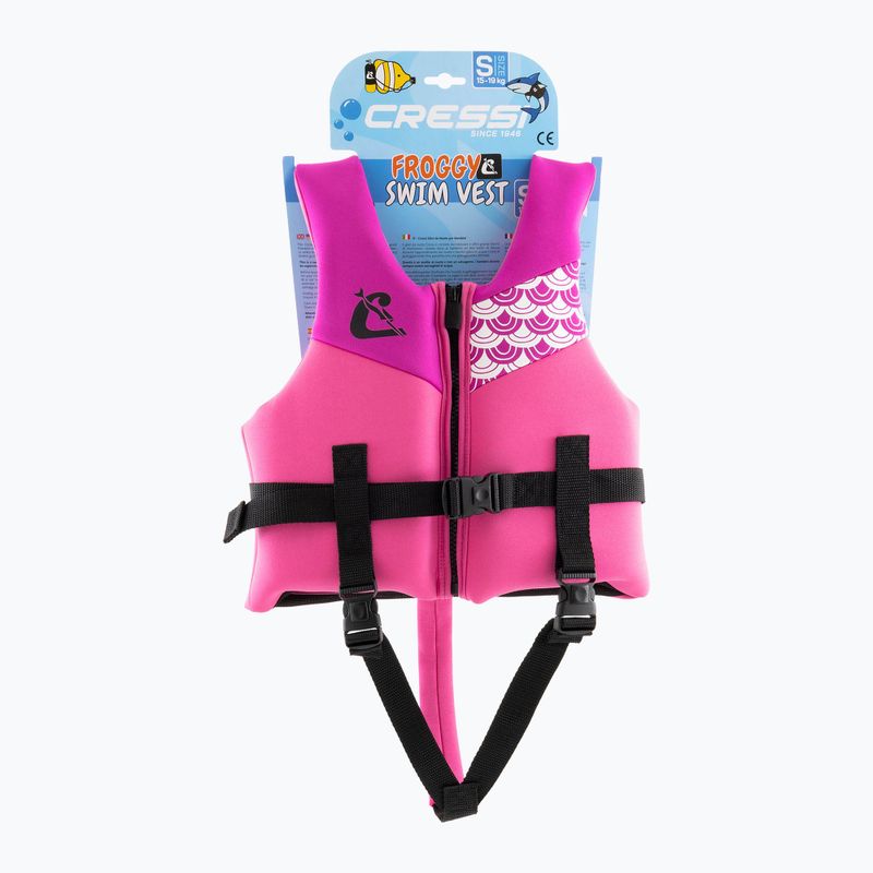 Kamizelka do pływania dziecięca Cressi Froggy pink/lilac 5