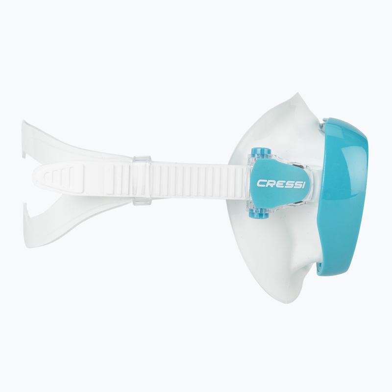 Maska do nurkowania damska Cressi Honey 420 UV white/aquamarine/blue/orange 3