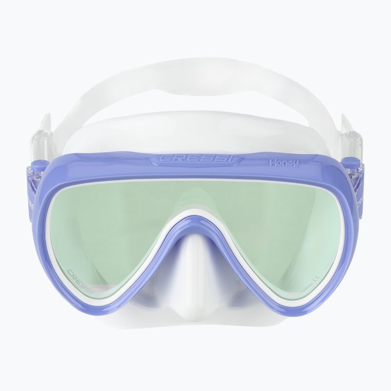 Maska do nurkowania damska Cressi Honey 420 UV white/lilac/blue/orange 2
