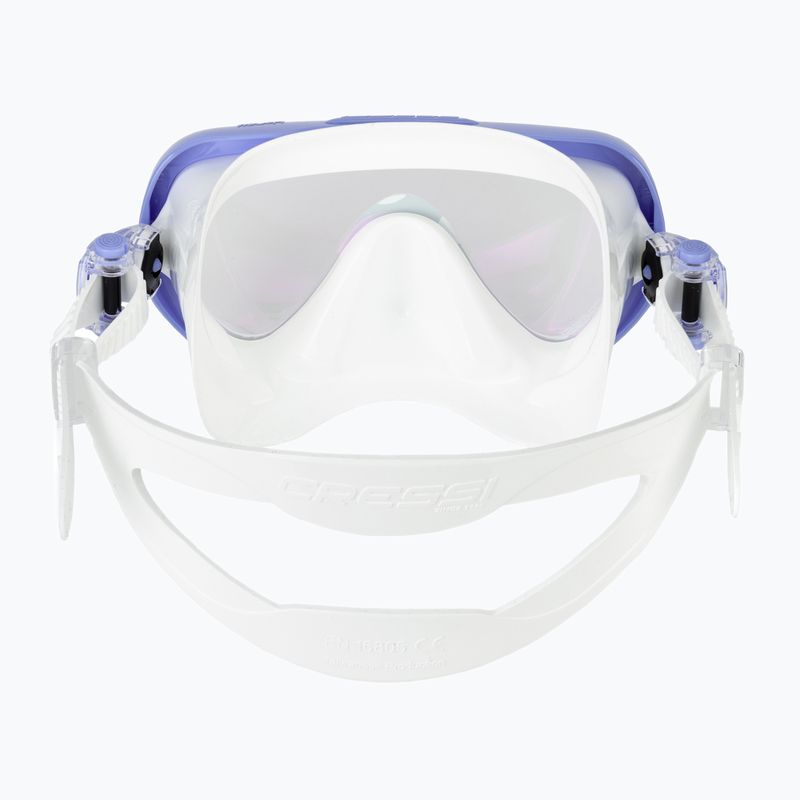 Maska do nurkowania damska Cressi Honey 420 UV white/lilac/blue/orange 4
