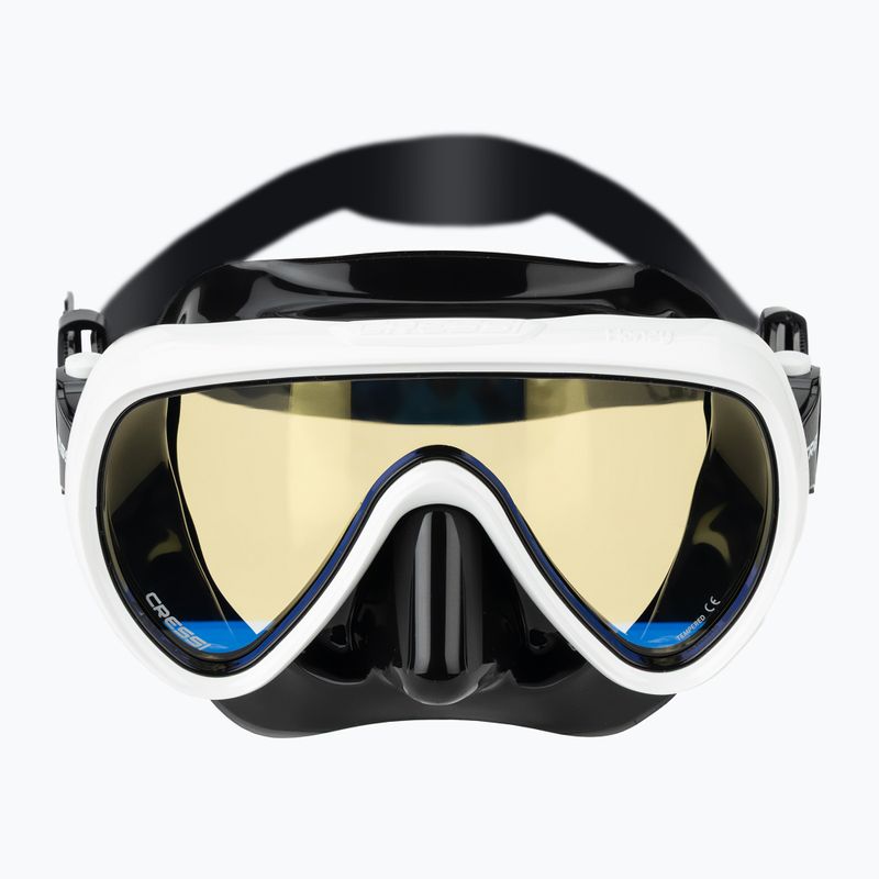 Maska do nurkowania damska Cressi Honey 420 UV black/white/yellow/blue 2