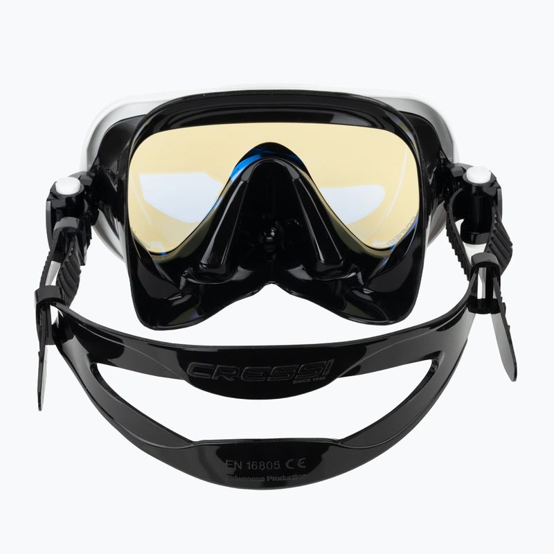 Maska do nurkowania damska Cressi Honey 420 UV black/white/yellow/blue 4