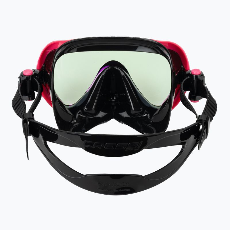 Maska do nurkowania damska Cressi Honey 420 UV black/fuchsia/blue/orange 4