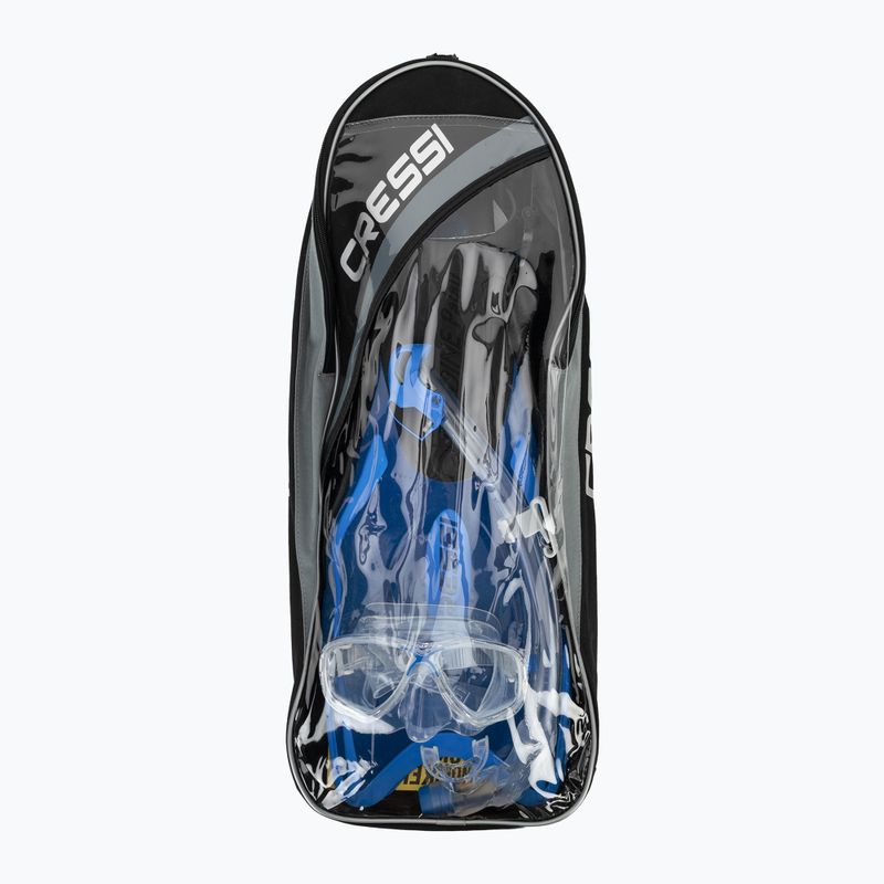Zestaw do snorkelingu Cressi Palau Marea Dry Bag Set blue/azure 14