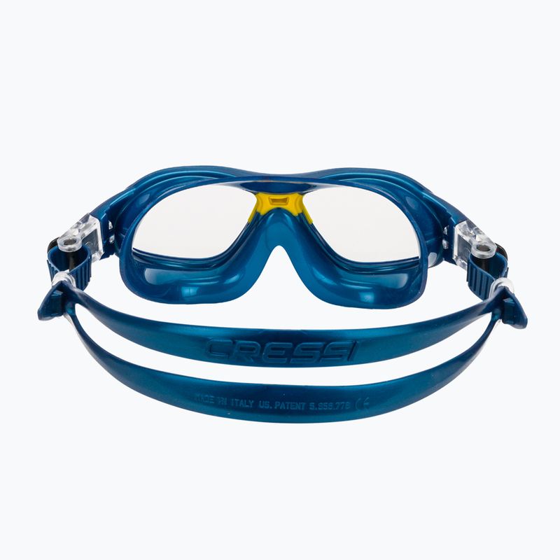 Maska do pływania dziecięca Cressi Mini Cobra blue/yellow 4