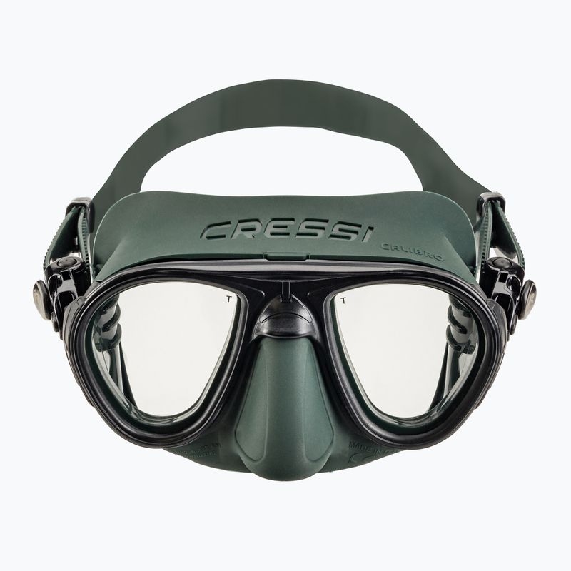 Zestaw do nurkowania Cressi Calibro + Corsica green 3