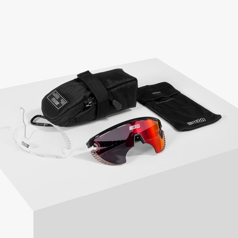 Okulary przeciwsłoneczne SCICON Aerowing Lamon white gloss/scnpp multimirror red 7