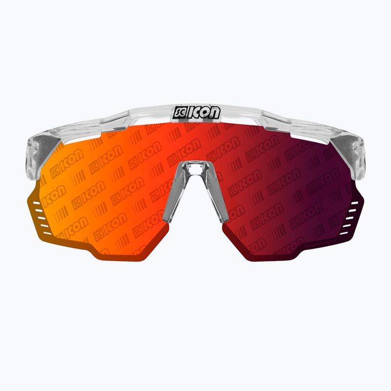 Okulary przeciwsłoneczne SCICON Aeroshade Kunken crystal gloss/scnpp monogram multimirror red 3