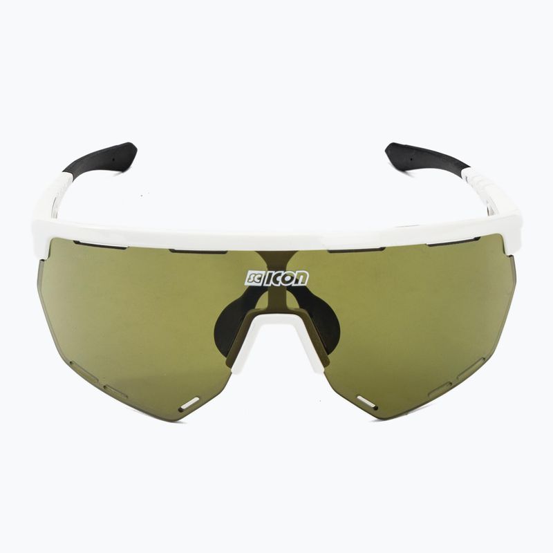 Okulary przeciwsłoneczne SCICON Aerowing white gloss/scnpp green trail 4