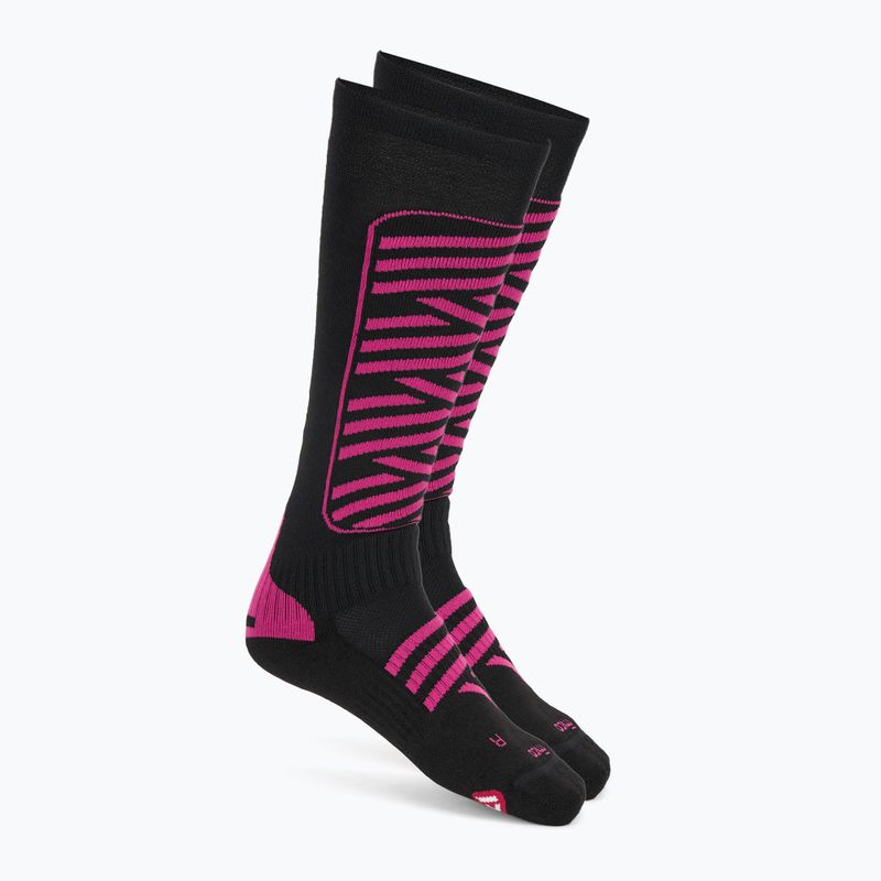 Skarpety narciarskie Mico Heavy Weight Superthermo Primaloft Merino Ski nero fucsia