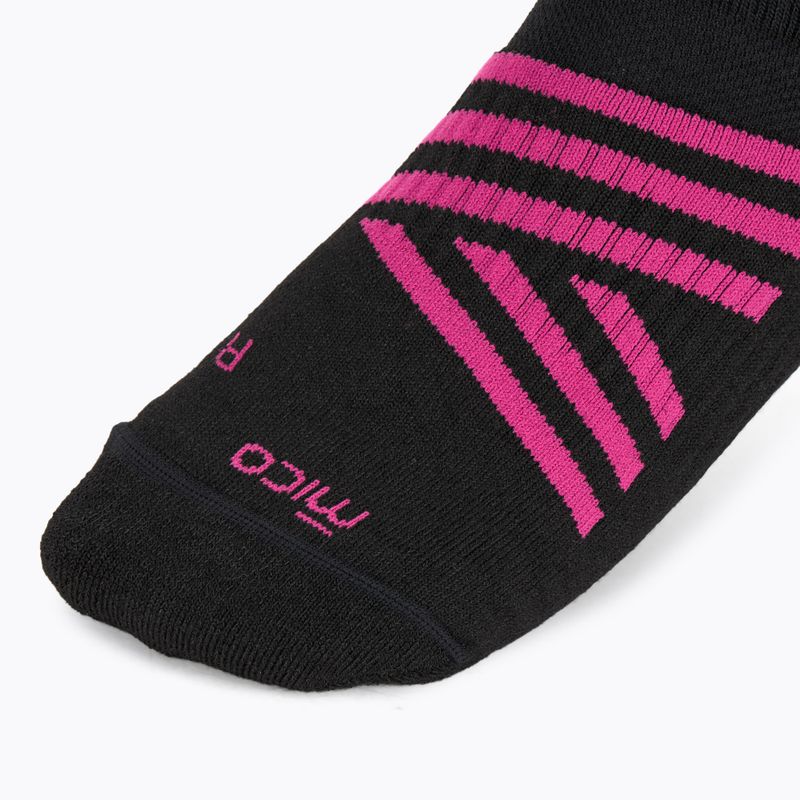 Skarpety narciarskie Mico Heavy Weight Superthermo Primaloft Merino Ski nero fucsia 3