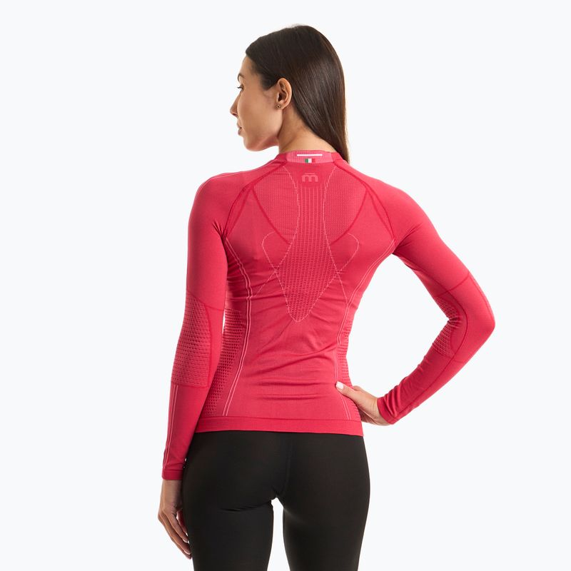 Bluza termoaktywna damska Mico Odor Zero Round Neck fresia 2