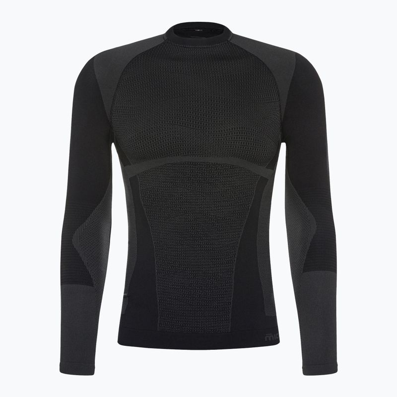 Longsleeve termoaktywny męski Mico Warm Control Round Neck nero 6