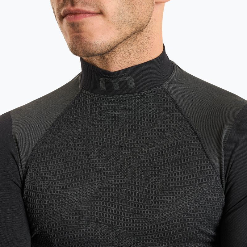 Bluza termoaktywna męska Mico Warm Control Mock Neck nero 3