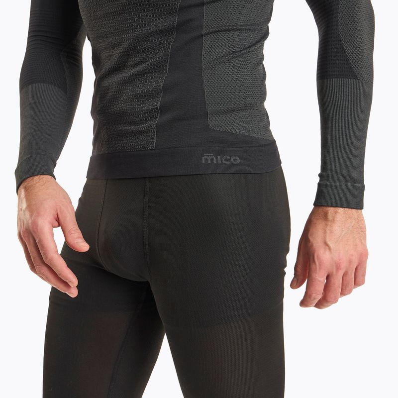 Bluza termoaktywna męska Mico Warm Control Mock Neck nero 5