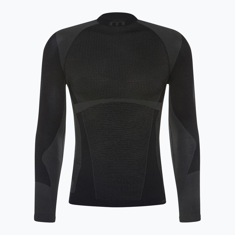Bluza termoaktywna męska Mico Warm Control Mock Neck nero 6