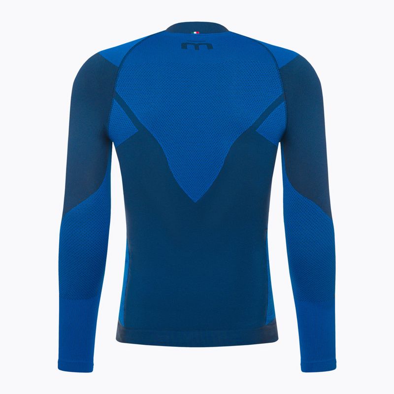 Bluza termoaktywna męska Mico Warm Control Zip Neck piombo 2